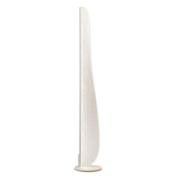 Bianca Small Floor Lamp, 20W LED, 3000K, 1200lm, White, Acrylic, 3yrs Warranty