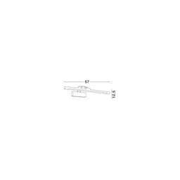 Tiffany Picture Light Brass Aluminium LED 12W 720Lm 4000K - thumbnail 3