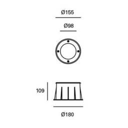 Ringo LED 6 Light Recessed Outdoor Ground Light Stainless Steel IP67 - thumbnail 2