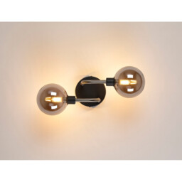 Humphrey Wall Lamp, 2 Light G9, Graphite, Satin Nickel, Smoke Glass - thumbnail 3