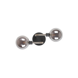 Humphrey Wall Lamp, 2 Light G9, Graphite, Satin Nickel, Smoke Glass - thumbnail 5