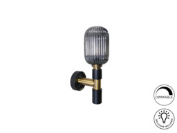 Norma Wall Lamp Black, Brass 1xE27 870lm - thumbnail 5