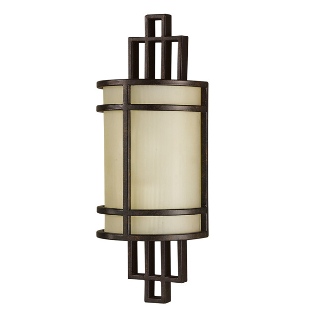 Fusion 1 Light Indoor Wall Light Bronze, E27 - image 1