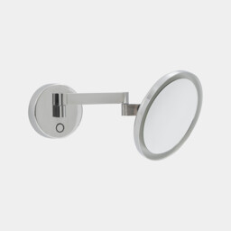 Vanity Illuminated Bathroom Mirror Chrome, Sandblasted LED 10.5W 3000K IP44 Touch Dimming - thumbnail 2