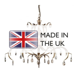 Lily 5 Light Chandelier Metallic Bronze Floral Leaves Design - thumbnail 5