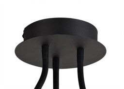 Semi Flush Ceiling, 3 Light Adjustable Arms, 3 x 5W LED Dimmable, 3000K, 930lm, Black, Satin Copper - thumbnail 5