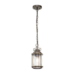 Kichler Ashland Bay Outdoor Pendant Ceiling Light Burnished Bronze, IP44