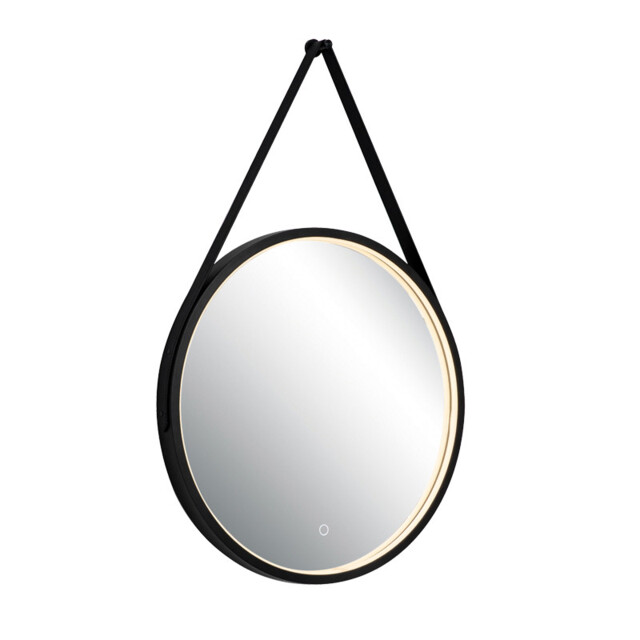 Reflect Illuminated Bathroom Mirror Black Matt LED 3000-4000K IP44 Touch Dimmable - image 1