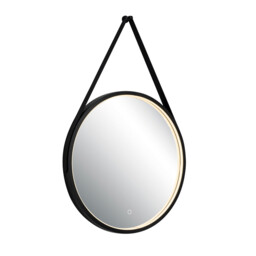 Reflect Illuminated Bathroom Mirror Black Matt LED 3000-4000K IP44 Touch Dimmable - thumbnail 1