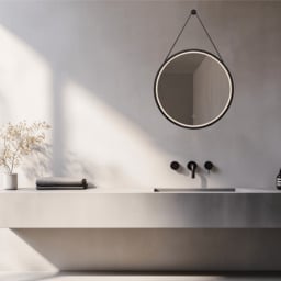 Reflect Illuminated Bathroom Mirror Black Matt LED 3000-4000K IP44 Touch Dimmable - thumbnail 2