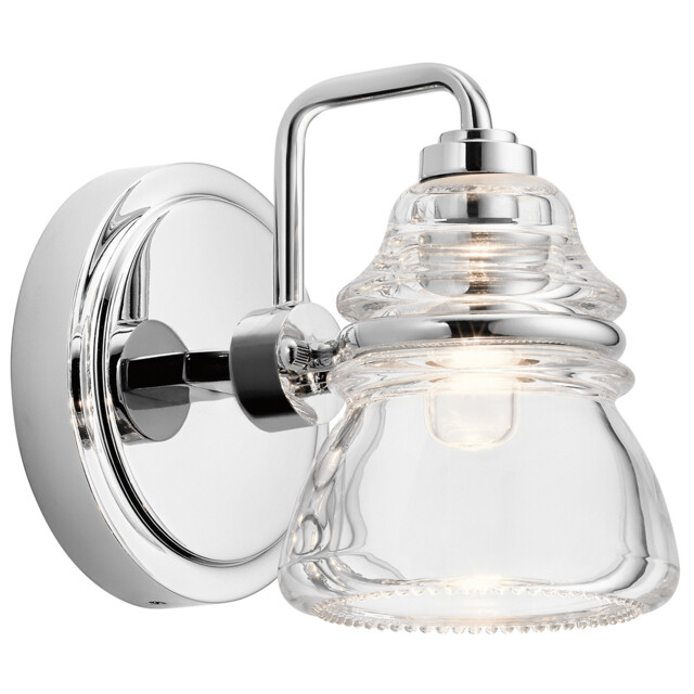 Kichler Talland Bathroom Wall Lamp Polished Chrome, IP44 - image 1