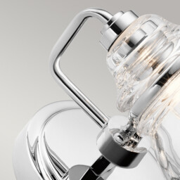Kichler Talland Bathroom Wall Lamp Polished Chrome, IP44 - thumbnail 3