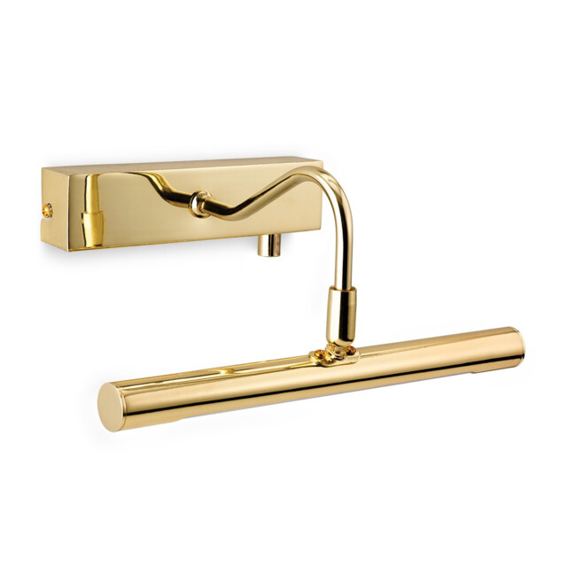LED 1 Light Picture Wall Light c, w Dimmer Switch Polished Brass