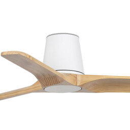 Heywood Tub 90cm Smart Ceiling Fan White, Pine Blades - thumbnail 3