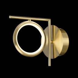 Olimpia Wall Lamp, 8W LED, 3000K, 600lm, IP20, Satin Gold - thumbnail 3