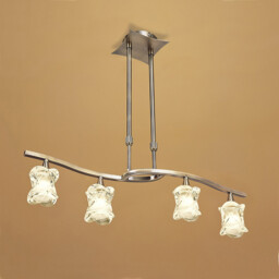 Rosa Del Desierto Telescopic Linear Pendant Line 4 Light G9, Antique Brass - thumbnail 2