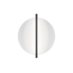 Mira Modern Integrated LED Wall Lamp Black 3000K 200lm White Shade - thumbnail 1