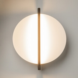Mira Modern Integrated LED Wall Lamp Black 3000K 200lm White Shade - thumbnail 5