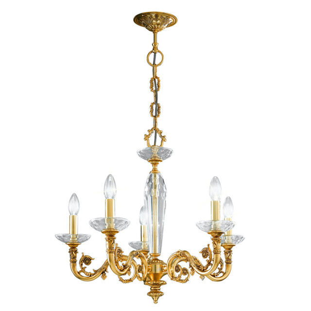 Contarini Multi Arm Chandeliers 5 Light French Gold - image 1