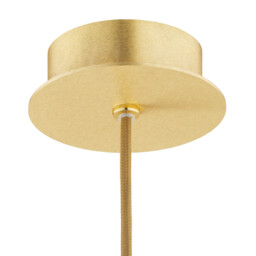 Almiros 12cm Globe Pendant Ceiling Light White-Brown (Marble Colour), Brushed Brass, Gold Wire - thumbnail 5