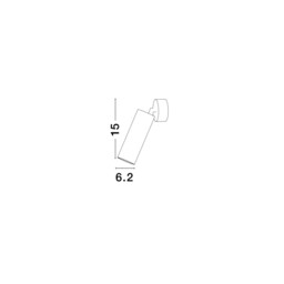 Dexter Reading Light Sand White Aluminium GU10 1x40W - thumbnail 3