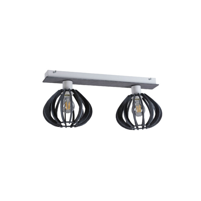 Nicoleta Twin Ceiling Spotlight Grey, 52cm, 2x E27