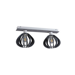 Nicoleta Twin Ceiling Spotlight Grey, 52cm, 2x E27