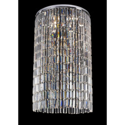Torre Pendant 60cm Plate & Mirror Only 7 Light GU10 Polished Chrome/Crystal To Order 70 Hooks - thumbnail 2