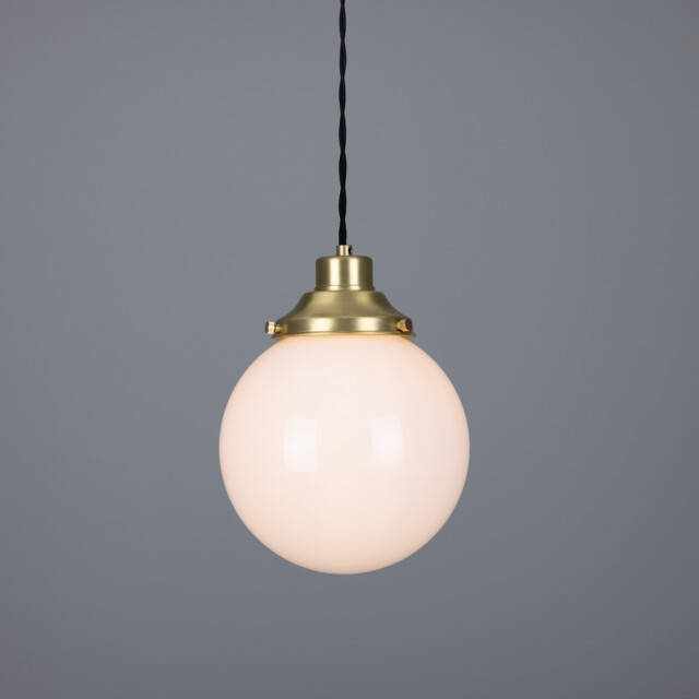 Gentry 20cm Globe Pendant, Satin Brass - image 1