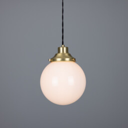 Gentry 20cm Globe Pendant, Satin Brass