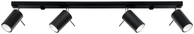 Ring 4 Light Spotlight Bar Black, GU10 - image 1
