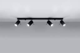 Ring 4 Light Spotlight Bar Black, GU10 - thumbnail 2