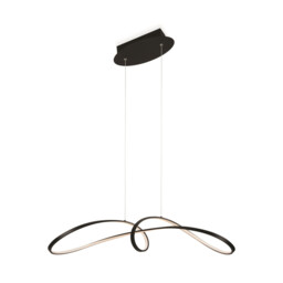 Maytoni Curve Modern Integrated LED Pendant Ceiling Light Black 4000K - thumbnail 2