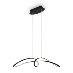 Maytoni Curve Modern Integrated LED Pendant Ceiling Light Black 4000K - thumbnail 3