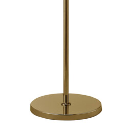 Tiffany Floor Lamp 3+3 Light E27+G9, French Gold With Cream Shade & Clear Crystal - thumbnail 3