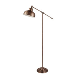 Macbeth 1 Light Floor Lamp Copper, E27 - thumbnail 1
