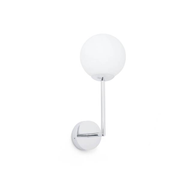 Lago Bathroom Globe Wall Lamp Chrome 1x g9 IP44 - image 1