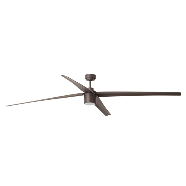 Attos LED Ceiling Fan Brown 4 Blades 213cm 20W 3000K - image 1