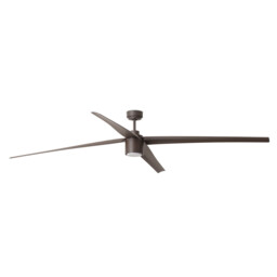 Attos LED Ceiling Fan Brown 4 Blades 213cm 20W 3000K - thumbnail 1