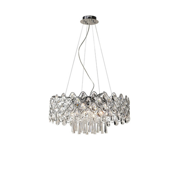 Kenzie Pendant 16 Light G4 Polished Chrome/Crystal, NOT LED/CFL Compatible - image 1