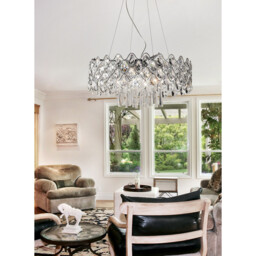 Kenzie Pendant 16 Light G4 Polished Chrome/Crystal, NOT LED/CFL Compatible - thumbnail 5