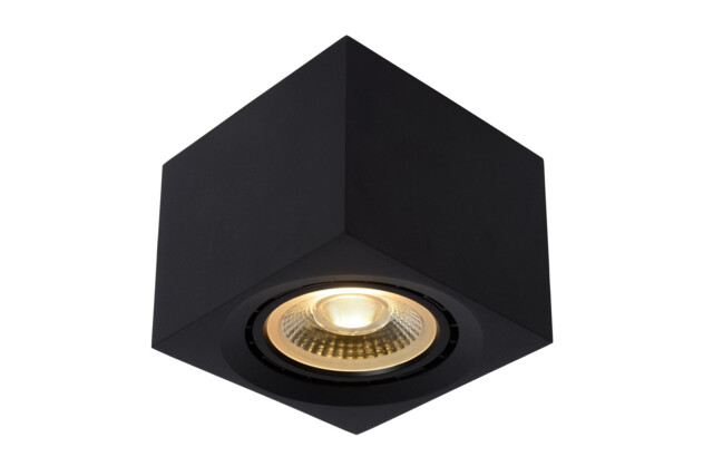 Fedler Modern Surface Mounted Ceiling Spotlight - LED Dim to warm - GU10 - 1x12W 2200K/3000K - Black - image 1
