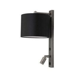 Khumo Wall Light, Antique Silver