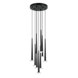 Kalofer  Cluster Pendant Ceiling Light Sandy Black - White Marble LED 3000K Dimmable - thumbnail 1