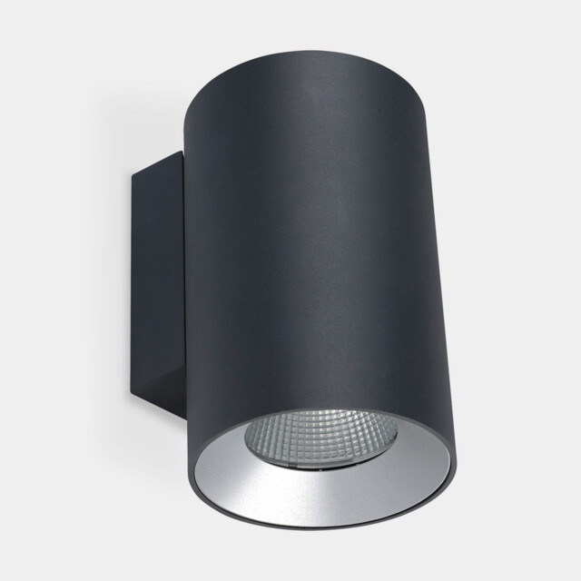 Cosmos 14cm Outdoor Up Down Wall Lamp Urban Grey LED 35W 3000K IP66 On-Off - image 1