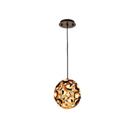Narisa Spherical Ceiling Pendant Gold, Brown, E27 - thumbnail 2
