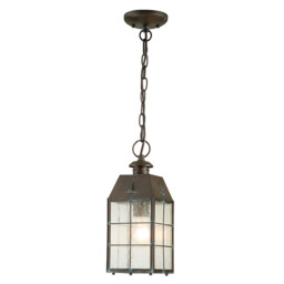 Hinkley Nantucket Outdoor Pendant Ceiling Light Aged Brass, IP44 - thumbnail 1