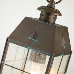 Hinkley Nantucket Outdoor Pendant Ceiling Light Aged Brass, IP44 - thumbnail 2