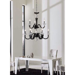 Nardini Wall Lamp 2 Light E14 Polished Chrome/White Faux Leather/Crystal - thumbnail 3