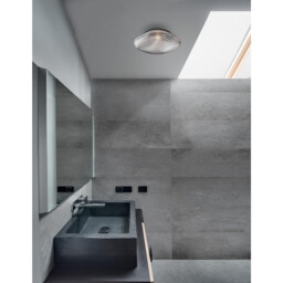 Sens Bathroom Ceiling Light Grey Glass Led E27 - thumbnail 3